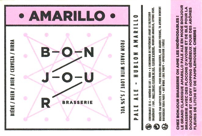 Etiquette BONJOUR BRASSERIE 02