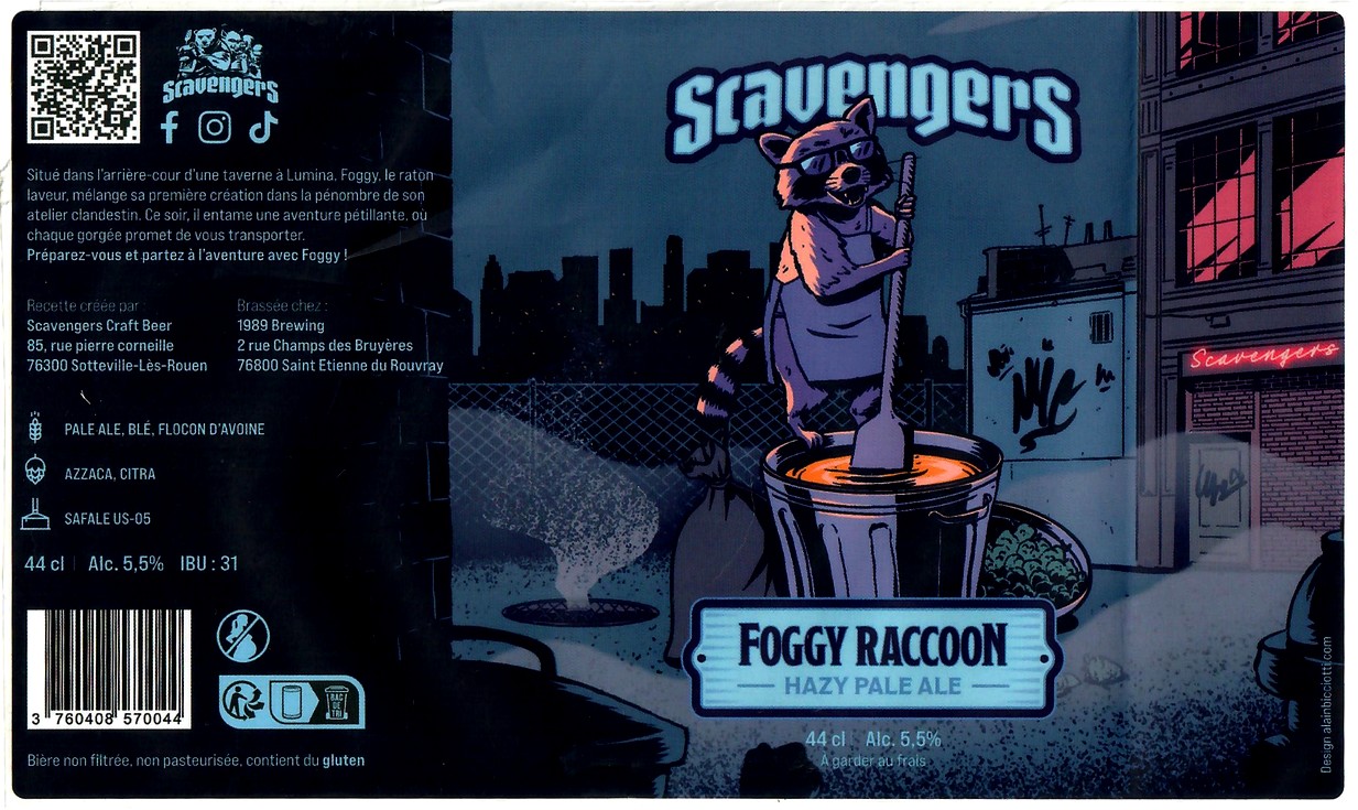 Etiquette BRASSERIE 1989 07