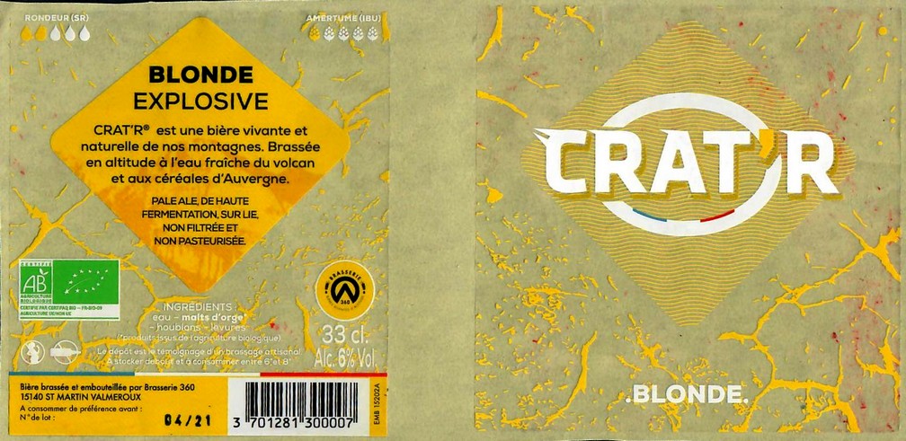 Etiquette BRASSERIE 360 21