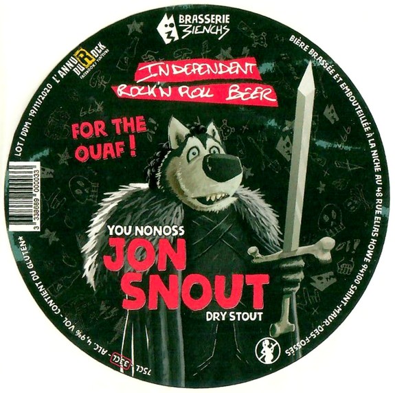 Etiquette BRASSERIE 3IENCHS 18