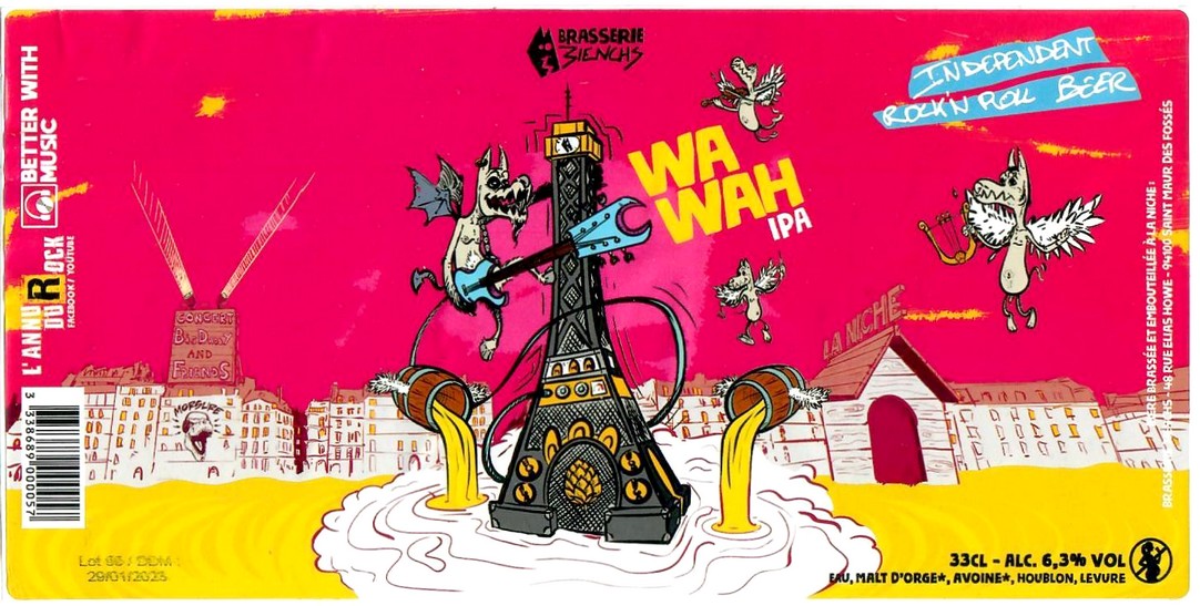 Etiquette BRASSERIE 3IENCHS 21