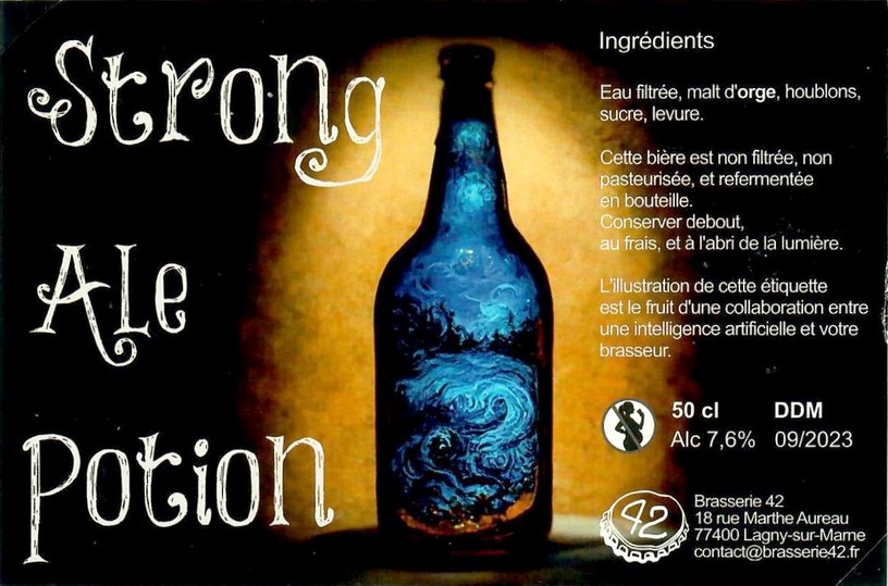 Etiquette BRASSERIE 42 07