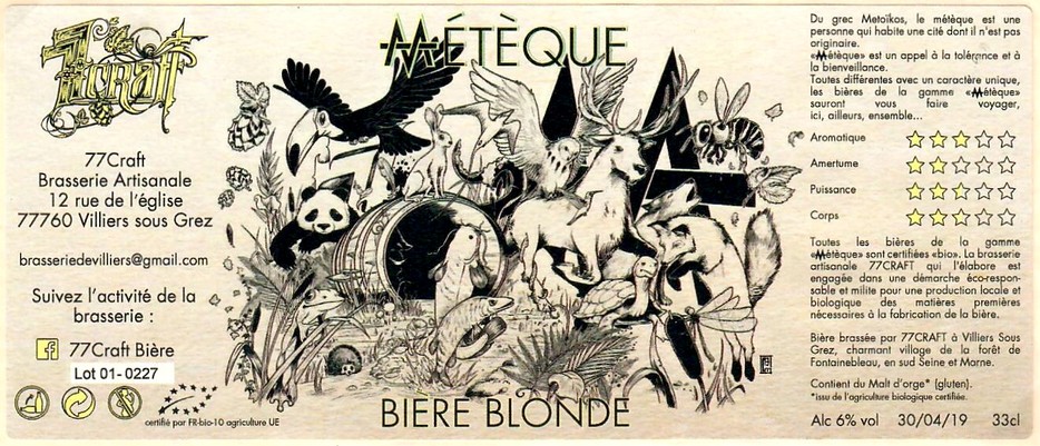 Etiquette BRASSERIE 77 CRAFT 05