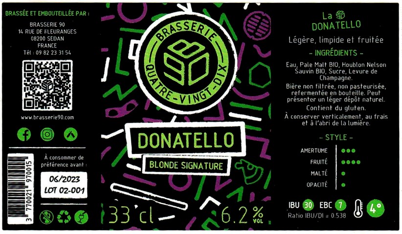 etiquette BRASSERIE 90 01