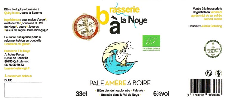 Etiquette BRASSERIE A LA NOYE 02