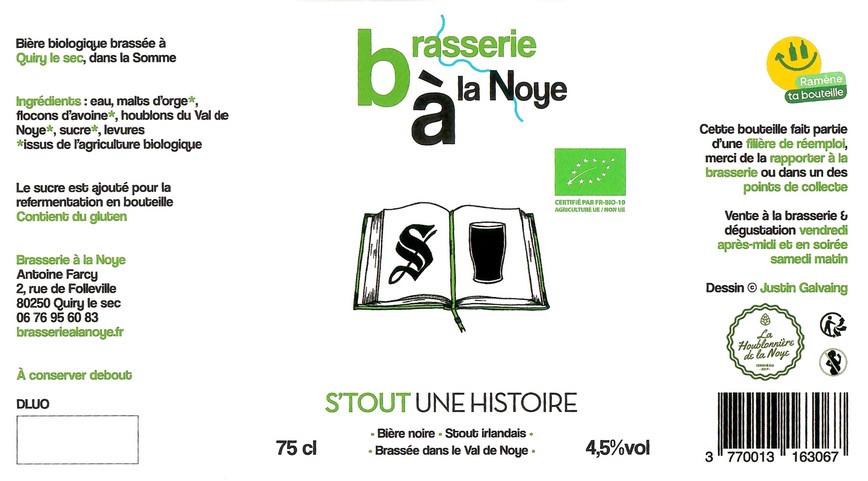 Etiquette BRASSERIE A LA NOYE 05