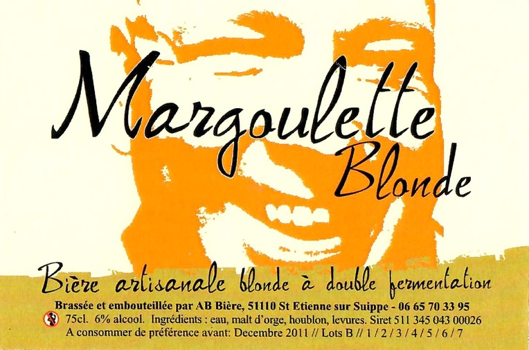 Etiquette BRASSERIE AB BIERE 25 51