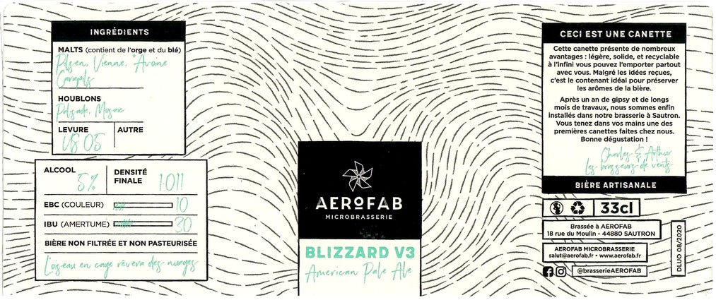 Etiquette BRASSERIE AEROFAB 05