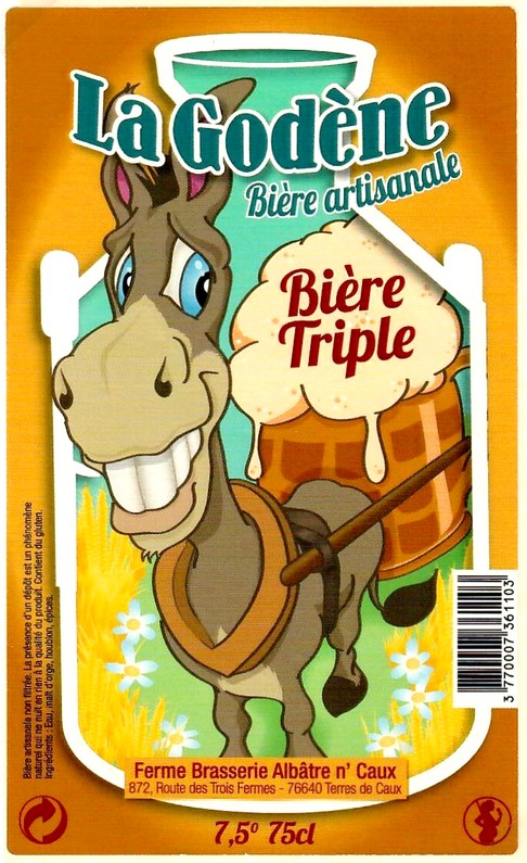 Etiquette BRASSERIE ALBATRE N'CAUX 08