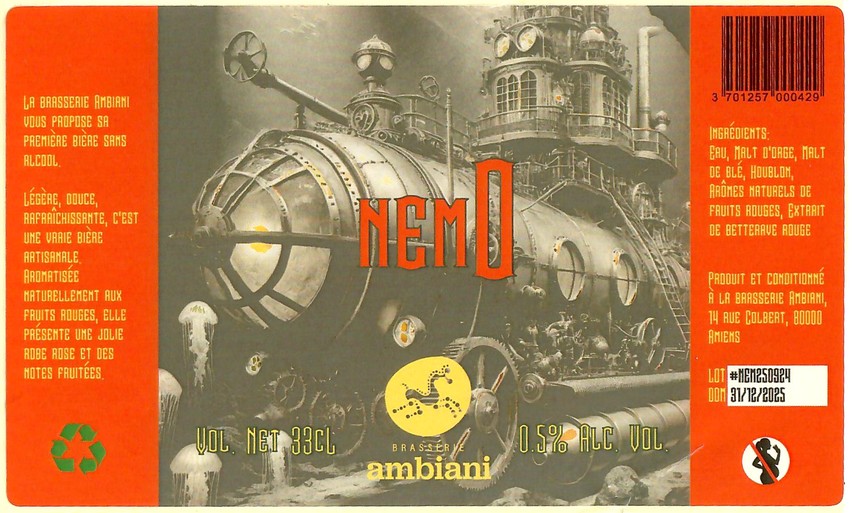 Etiquette BRASSERIE AMBIANI 20