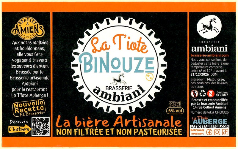 Etiquette BRASSERIE AMBIANI 22