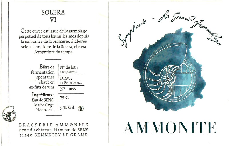 Etiquette BRASSERIE AMMONITE 01