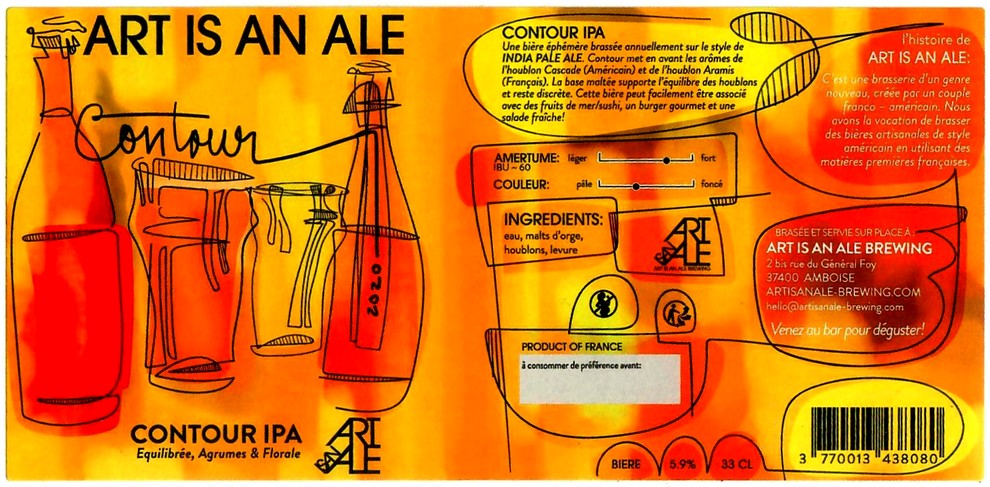 etiquette BRASSERIE ART IS AN ALE 01