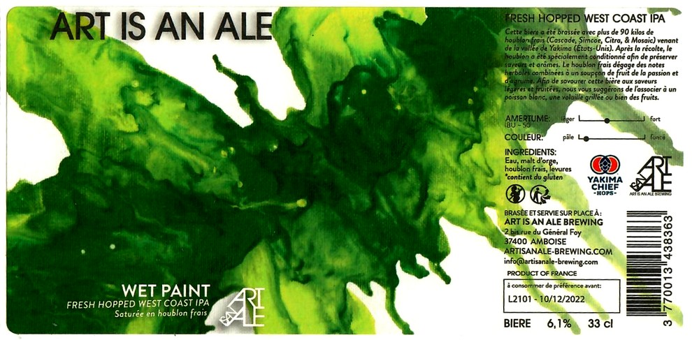 etiquette BRASSERIE ART IS AN ALE 02
