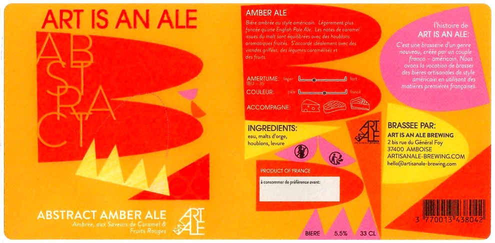 etiquette BRASSERIE ART IS AN ALE 04
