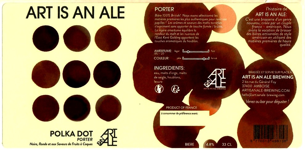 etiquette BRASSERIE ART IS AN ALE 05