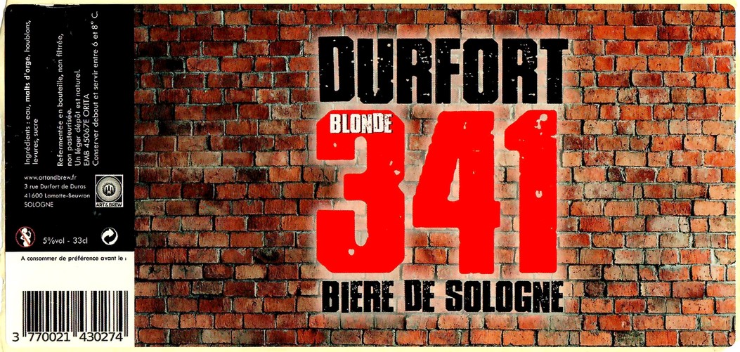 Etiquette BRASSERIE ART&BREW 21