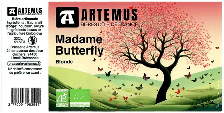 Etiquette BRASSERIE ARTEMUS 14