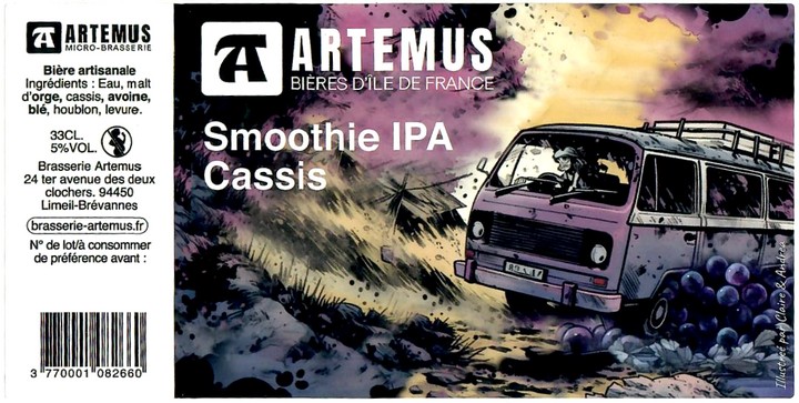 Etiquette BRASSERIE ARTEMUS 15