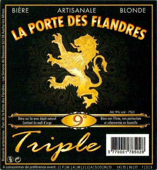 Etiquette BRASSERIE ARTESIENNE 157