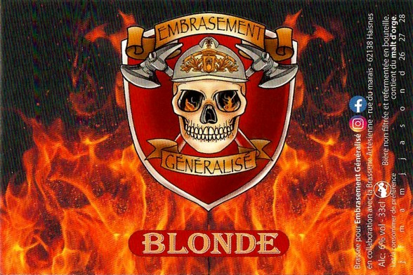 Etiquette BRASSERIE ARTESIENNE 218