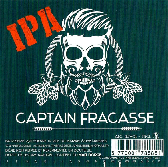 Etiquette BRASSERIE ARTESIENNE 261