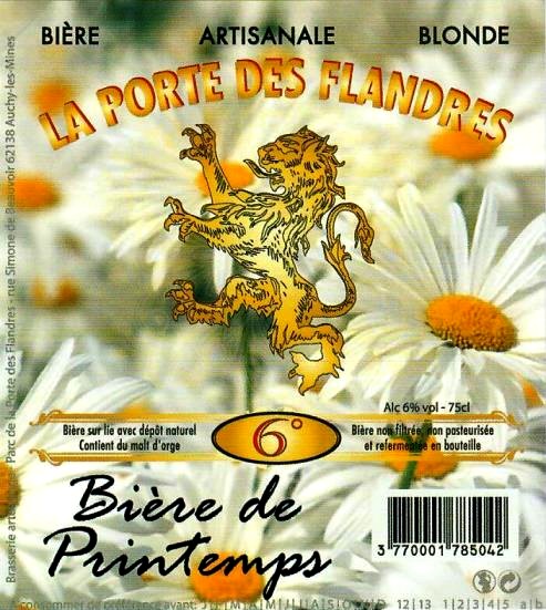 etiquette BRASSERIE ARTESIENNE 54