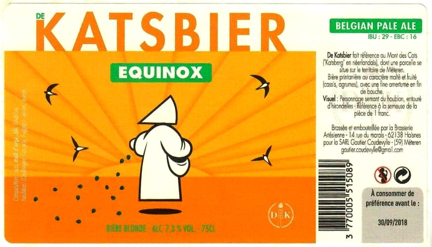 etiquette BRASSERIE ARTESIENNE 65