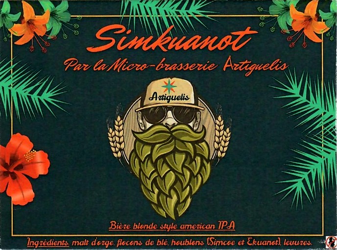 etiquette BRASSERIE ARTIGUELIS 01