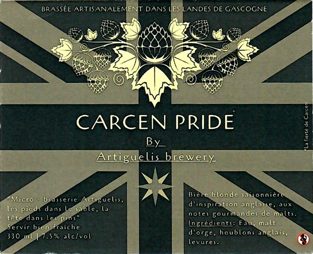 etiquette  BRASSERIE ARTIGUELIS 07