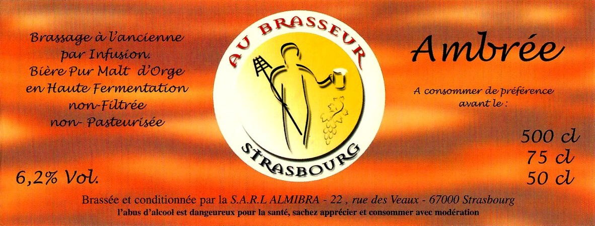 Etiquette BRASSERIE AU BRASSEUR 16