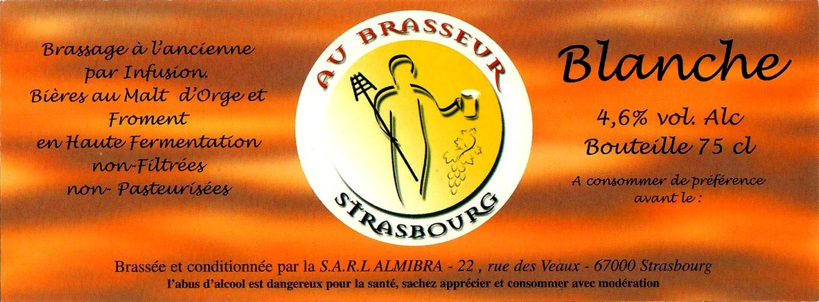 Etiquette BRASSERIE AU BRASSEUR 17