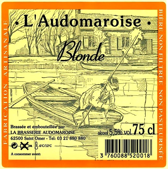 etiquette BRASSERIE AUDOMAROISE 12