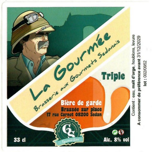 Etiquette BRASSERIE AUX GOURMETS SEDANAIS 08