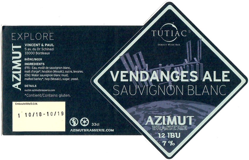 Etiquette BRASSERIE AZIMUT 31