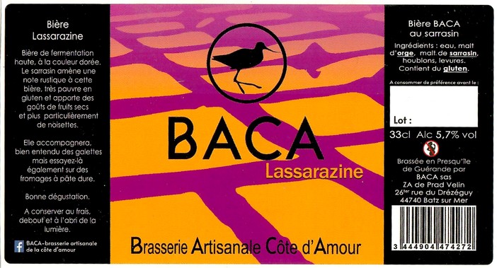 Etiquette BRASSERIE BACA 31