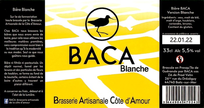 Etiquette BRASSERIE BACA 38