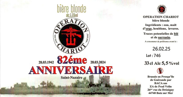 Etiquette BRASSERIE BACA 40