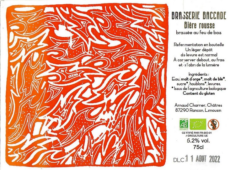 Etiquette BRASSERIE BACCADE 04