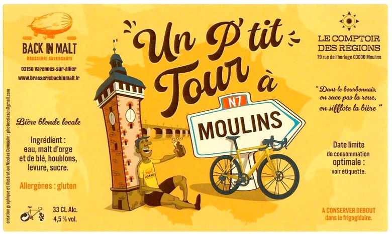 Etiquette BRASSERIE BACK IN MALT 01