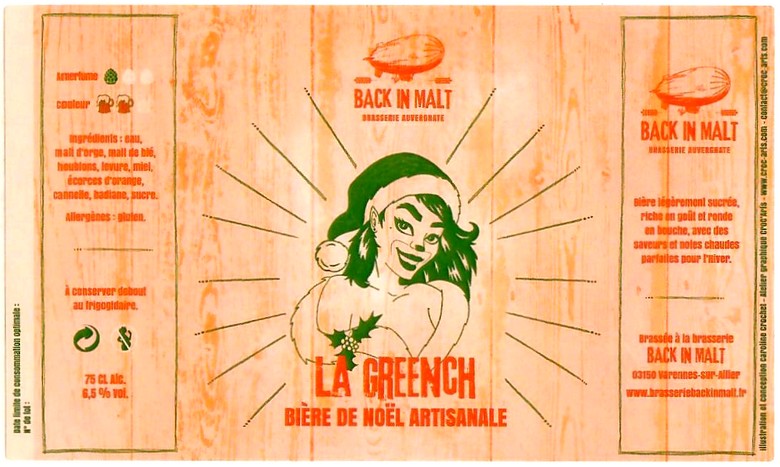 Etiquette BRASSERIE BACK IN MALT 03