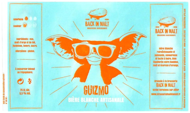Etiquette BRASSERIE BACK IN MALT 04