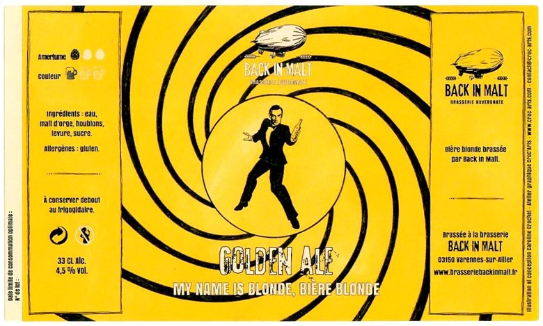 Etiquette BRASSERIE BACK IN MALT 06