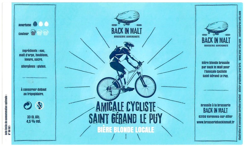 Etiquette BRASSERIE BACK IN MALT 13