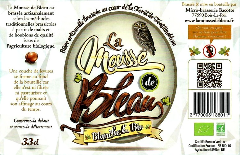 Etiquette BRASSERIE BACOTTE 09