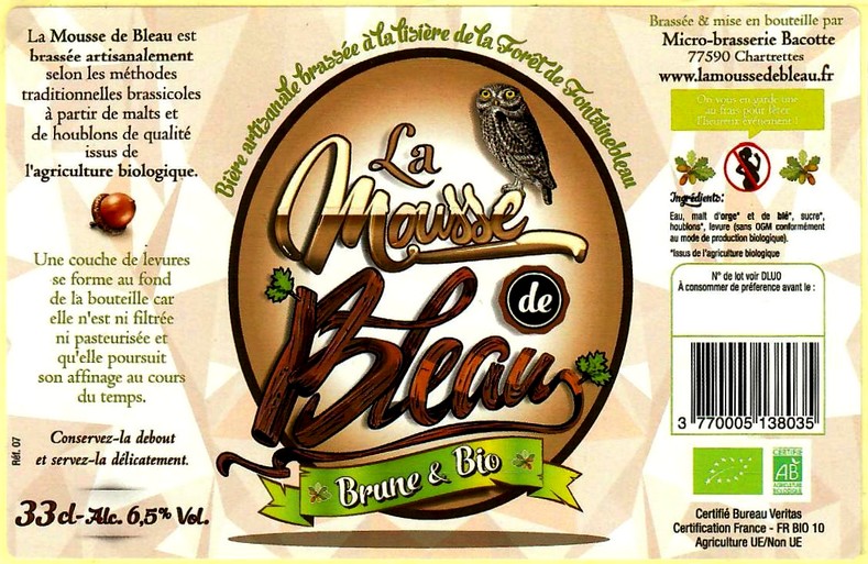 Etiquette BRASSERIE BACOTTE 11