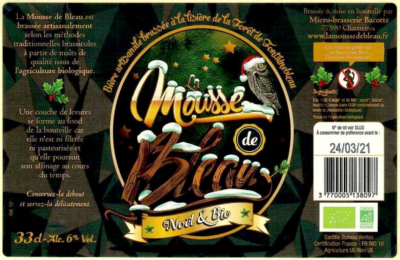 Etiquette BRASSERIE BACOTTE 16