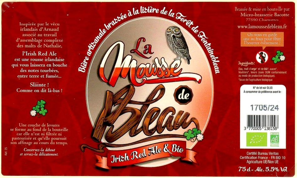 Etiquette BRASSERIE BACOTTE 19