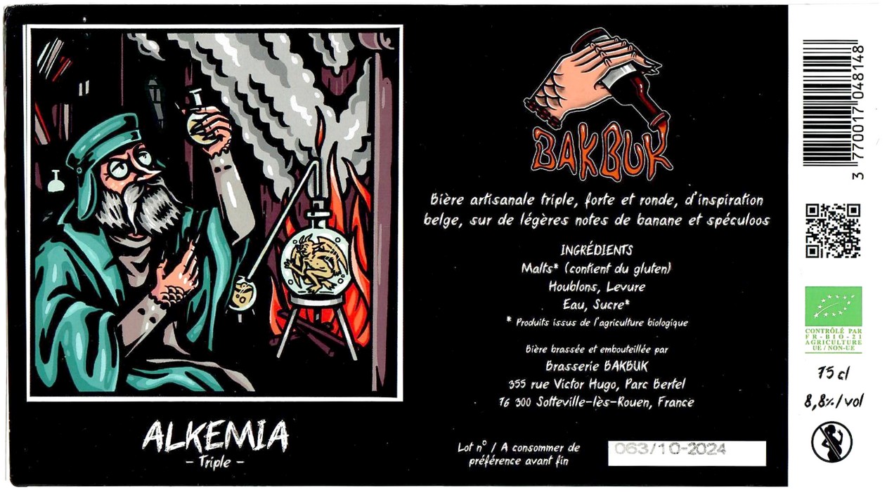 Etiquette BRASSERIE BAKBUK 02