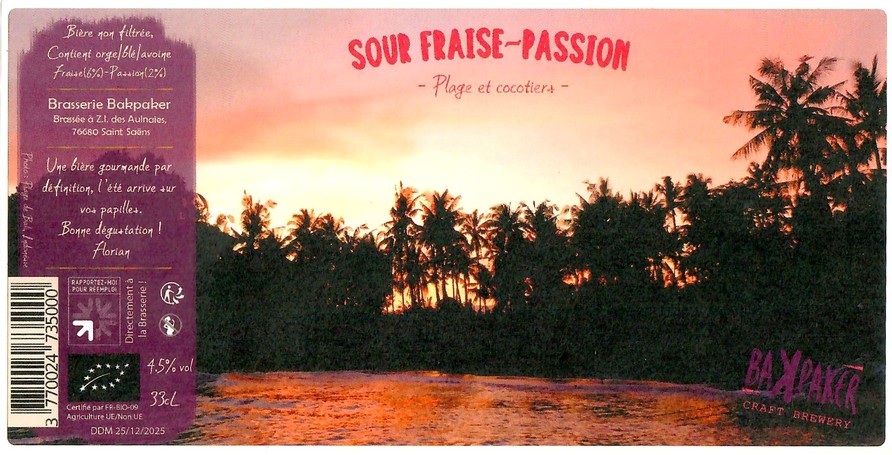 Etiquette BRASSERIE BAKPAKER 12